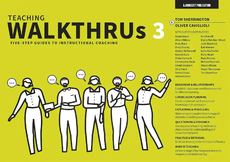 Teaching Walkthrus 3: Five-Step Guides to Instructional Coaching by Tom Sherrington