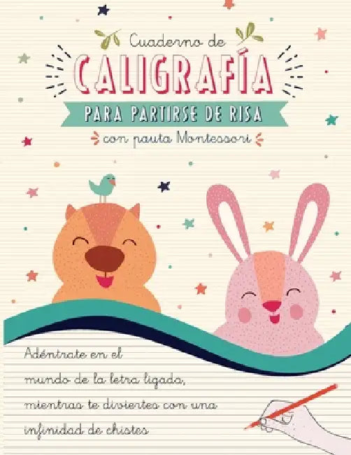 Cuaderno de Caligrafía para Partirse de Risa con Pauta Montessori by Blue Baboon