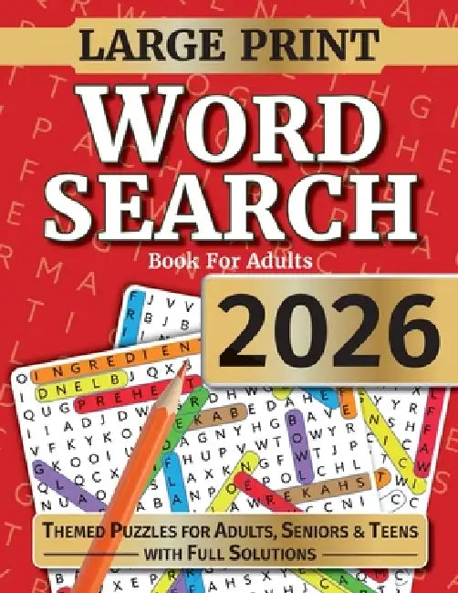 Word Search Book For Adults