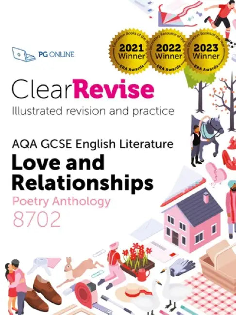 ClearRevise AQA GCSE English Literature: Love and relationships, Poetry Anthology 8702 by PG Online