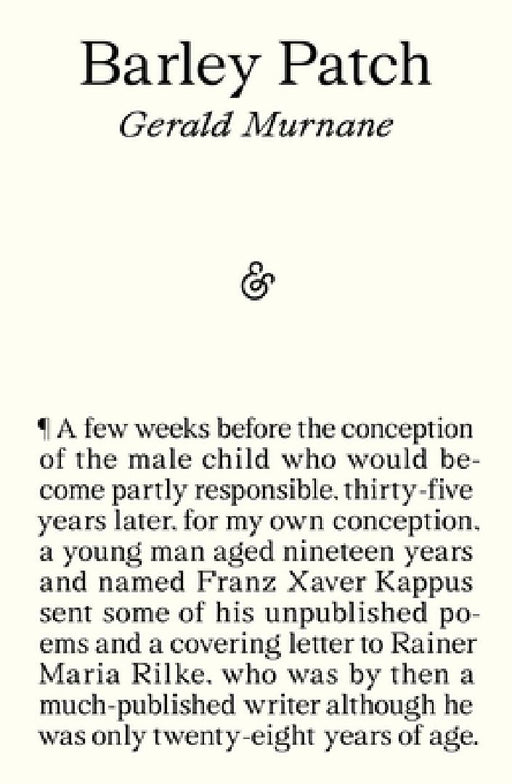 Barley Patch by Gerald Murnane