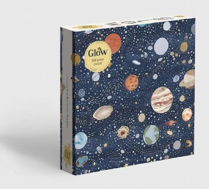 Glow Puzzle: 500 Piece Space-Themed Jigsaw Puzzle by Sara Boccaccini Meadows