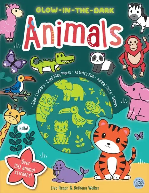Glow-in-the-Dark Animals Sticker Activity by Lisa Regan