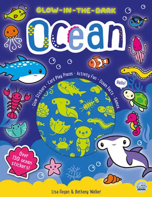 Glow-In-The-Dark Ocean Sticker Activity Book by Lisa Regan