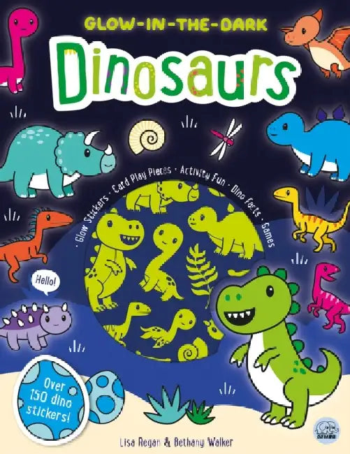 Glow-in-the-Dark Dinosaurs Sticker Activity Book by Lisa Regan