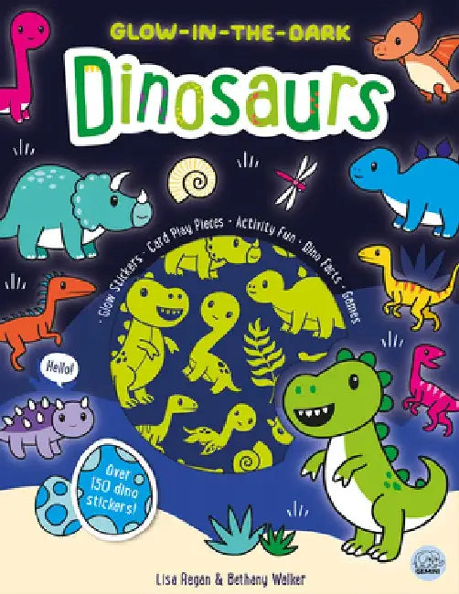 Glow-In-The-Dark Dinosaurs Sticker Activity Book by Lisa Regan