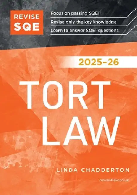Revise SQE Tort Law 2025-26 by Linda Chadderton