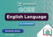 SnapRevise GCSE English Language Summary Notes