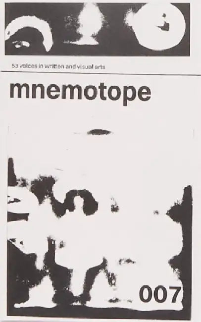 mnemotope 007 by bog bodies press