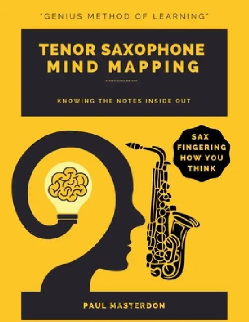 Tenor Sax Mind Mapping: A Mnemonically Color-Coded Saxophone Fingering Chart Book: With Unique Player's Eye View by Paul Masterdon