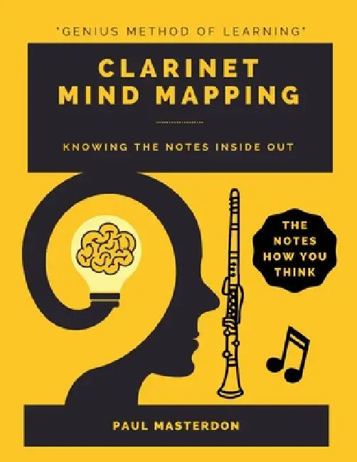 Clarinet MInd Mapping: A Mnemonically Color-Coded Clarinet Fingering Chart Book: With Unique Player's Eye View by Paul Masterdon