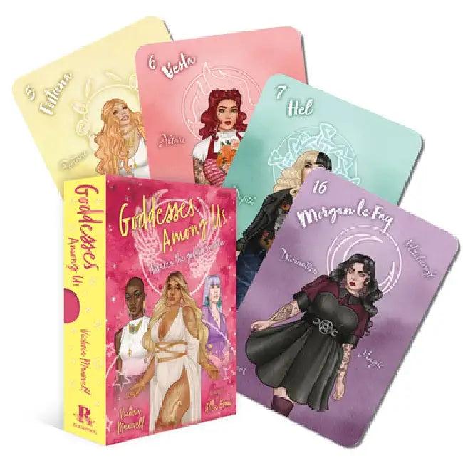 Goddesses Among Us: Oracle Deck with 36 Full-Color Cards and 128-Page Guidebook by Maxwell Victoria
