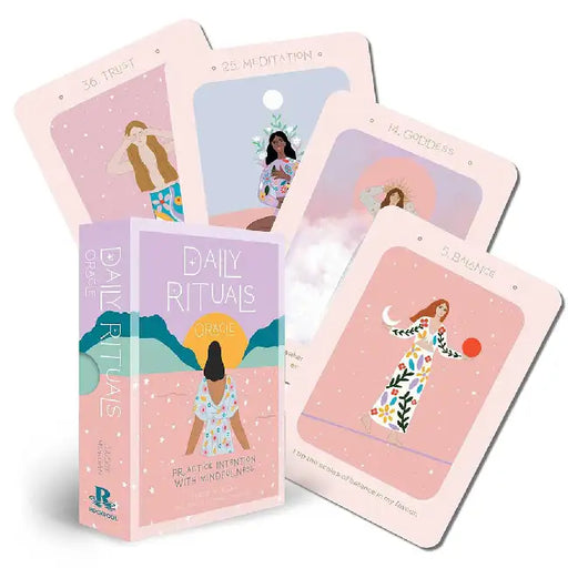 Daily Rituals Oracle: Practice Intention with Mindfulness (44 Full-Color Cards and 88-Page Book) by Jackie Morgan
