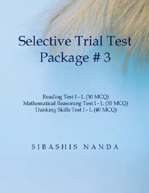 Selective Trial Test Package Set 3 by Sibashis Nanda