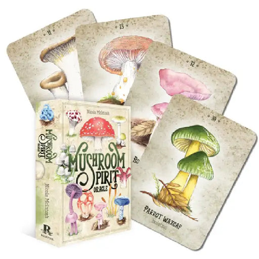 Mushroom Spirit Oracle: (36 Gilded Cards and 112-Page Full-Color Guidebook) by Nicola McIntosh
