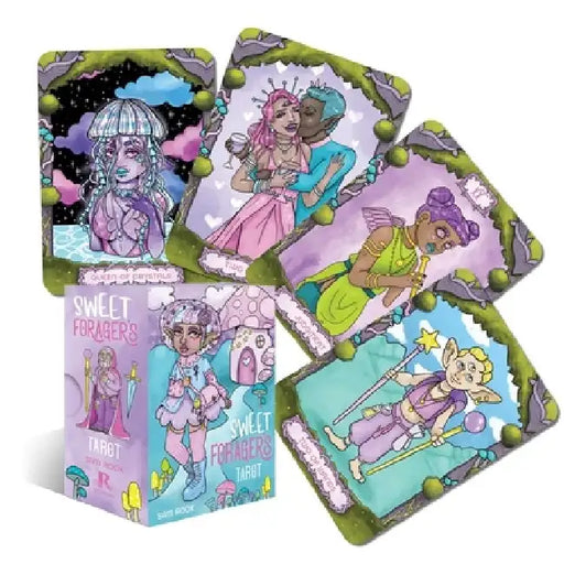 Sweet Forager's Tarot: Travel with the Fool Through the Enchanted Forest (78 Gilded Cards and 128-Page Full-Color Guidebook) by Sam Rook