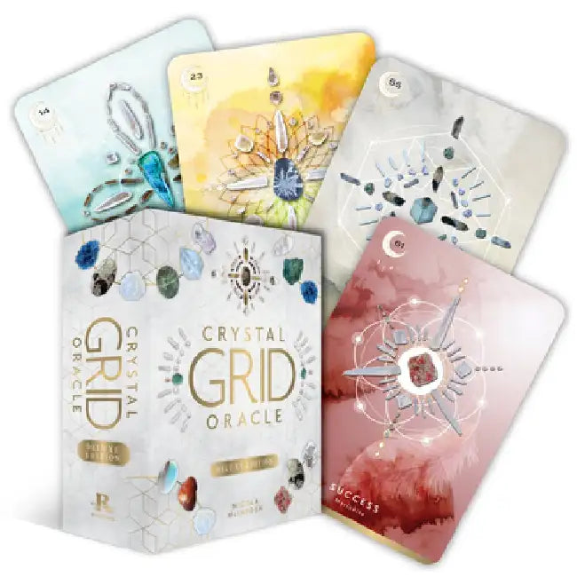 Crystal Grid Oracle - Deluxe Edition: (72 Gilded Cards and 176-Page Full-Color Guidebook) by Nicola McIntosh