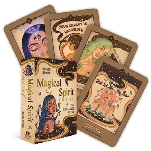 Magical Spirit Oracle: The Brilliance of You (44 Gilded Cards and 112-Page Full-Color Guidebook) by Alexis Rakun
