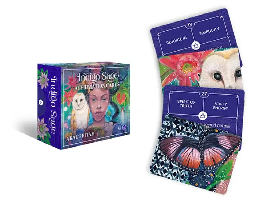 Indigo Sage: Affirmation Cards by Akal Pritam