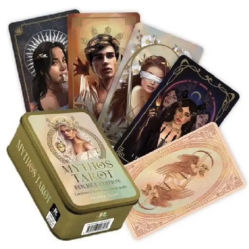 Mythos Tarot Pocket Tin Edition: Guidance from the Greek Gods by Helena Elias