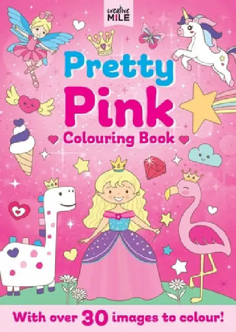 Pretty Pink Colouring Book by Creative Mile