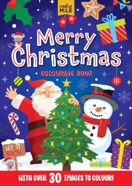 Merry Christmas Colouring Book by Creative Mile