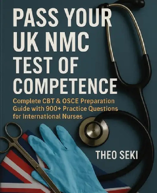 UK Nursing Registration Exam Complete Preparation: 900+ Practice Questions for International Nurses (CBT & OSCE) by Theo Seki