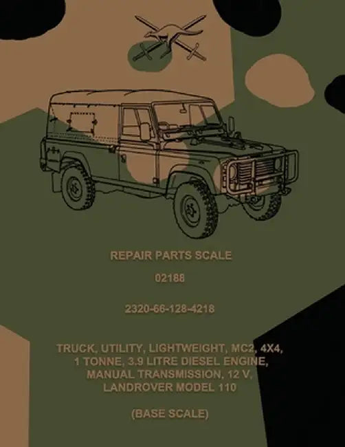 Repair Parts Scale, Truck, Utility, Lightweight, MC2, 4x4, Land Rover Model 110 (Base Scale) by Australian Army
