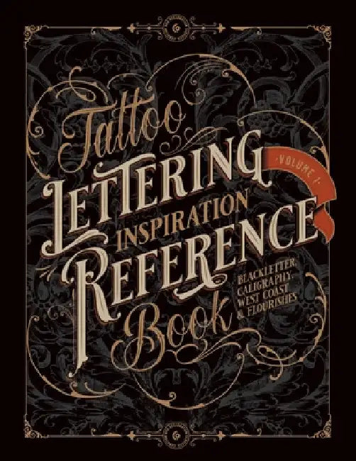 Tattoo Lettering Inspiration Reference Book by James, Kale