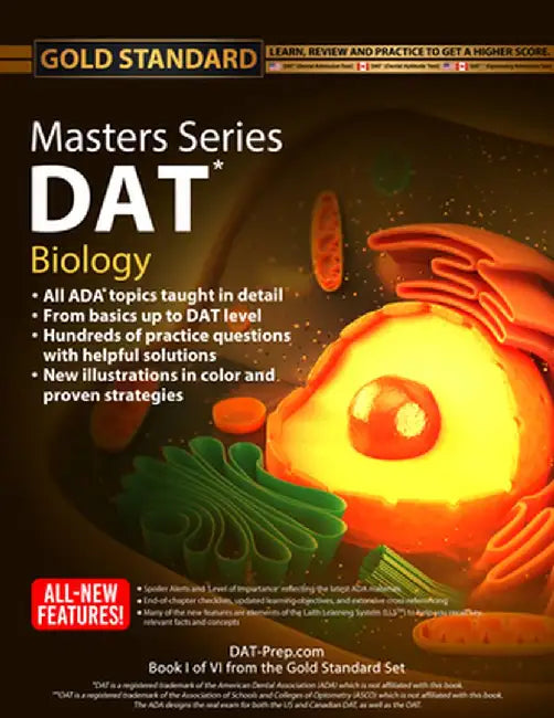 DAT Masters Series Biology: Comprehensive Preparation and Practice for the Dental Admission Test Biology by Gold Standard DAT by Brett Ferdinand