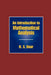 An Introduction to Mathematical Analysis by H. S. Bear