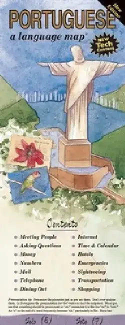 Portuguese a Language Map(r): Quick Reference Phrase Guide for Beginning and Advanced Use. Words and Phrases in English, Portuguese, and Phonetics f by Kristine K. Kershul