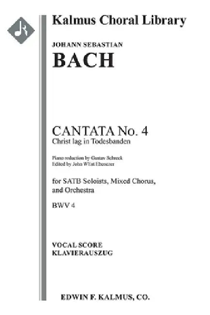 Christ lag in Todesbanden, BWV 4: Vocal score by Johann Sebastian Bach, Gustav Schreck, Henry Sandwith Drinker