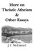 More on Theistic Atheism & Other Essays by J. T. McDaniel