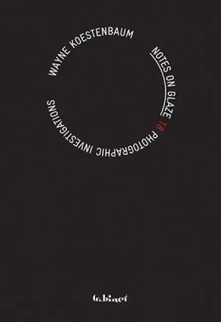 Notes on Glaze: 18 Photographic Investigations by Wayne Koestenbaum by Wayne Kostenbaum