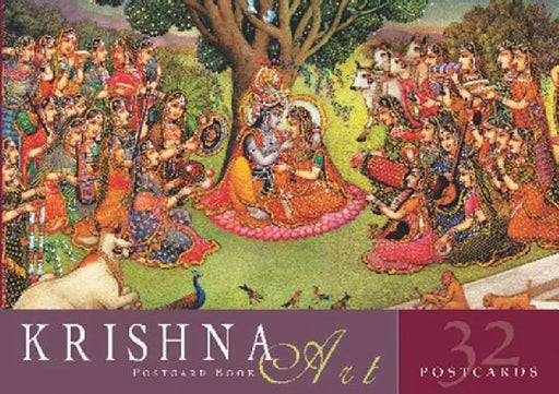 Krishna Art Postcard Book by B. G. Sharma