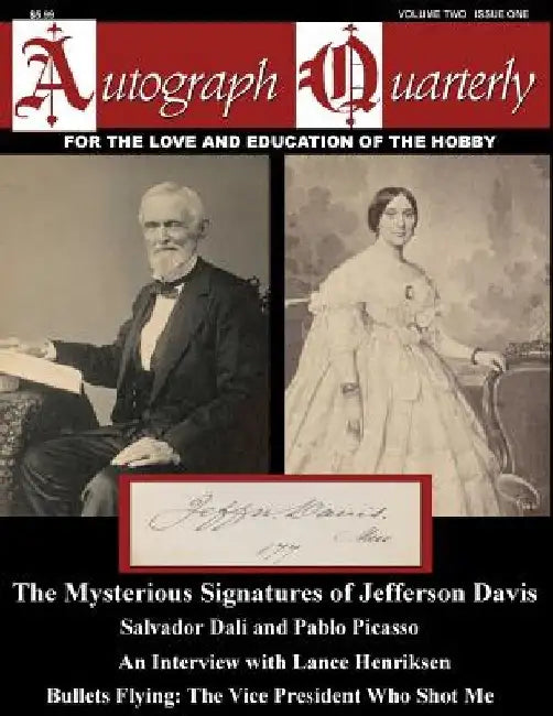 Autograph Quarterly Magazine Volume Two Issue One by Xidas Publishing Group