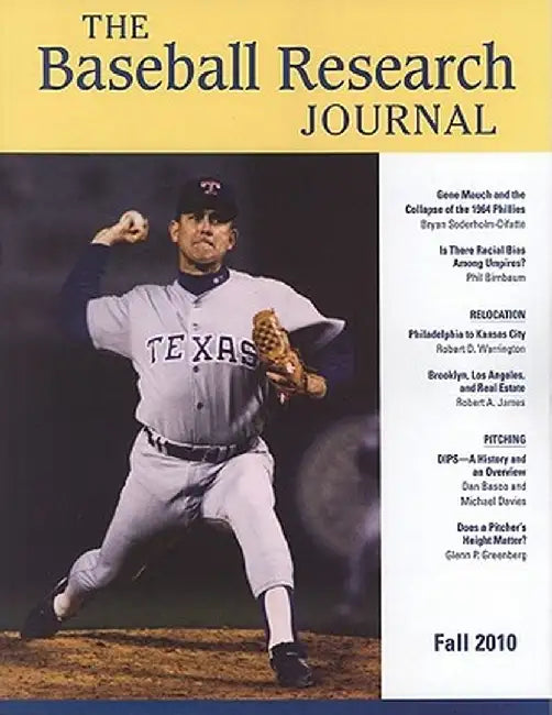 Baseball Research Journal (Brj), Volume 39 #2 by Society for American Baseball Research (
