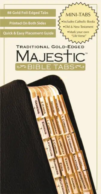 Majestic Bible Tabs, Traditional Gold-Edged, Mini by Ellie Claire