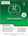 Word Translations Gre Preparation Guide  (Vol. 5) by Manhattan Gre
