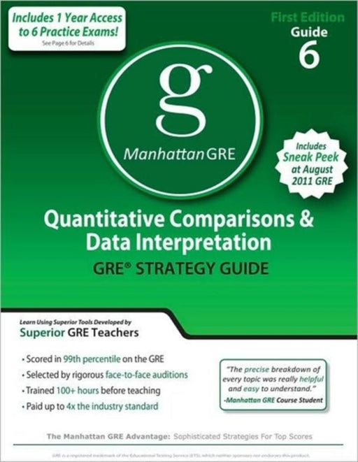 Quantitative Comparisons & Data Interpretation Gre Preparation Guide by Manhattan Gre