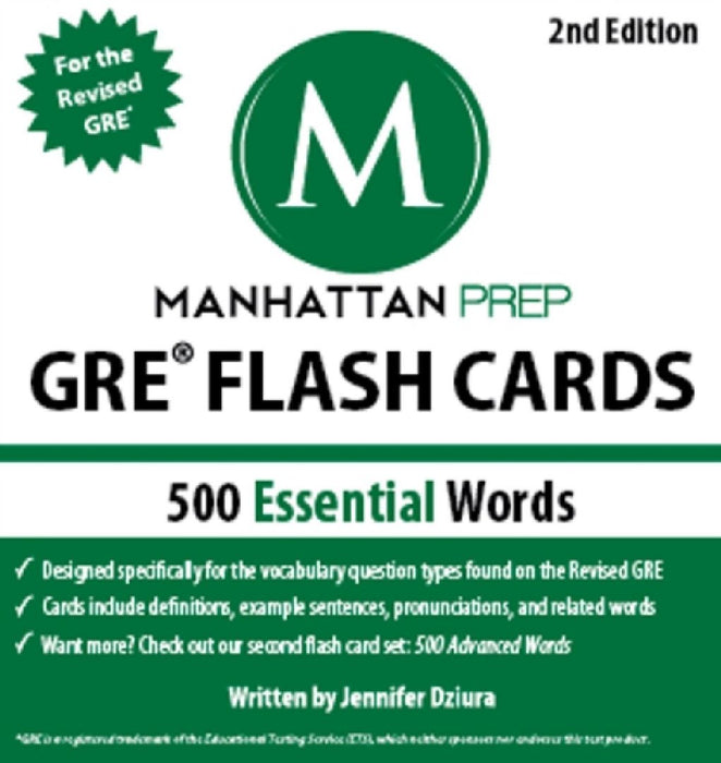 500 Essential Words: GRE Vocabulary Flash Cards by Manhattan Prep