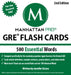 500 Essential Words: GRE Vocabulary Flash Cards by Manhattan Prep