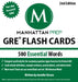 500 Essential Words: GRE Vocabulary Flash Cards