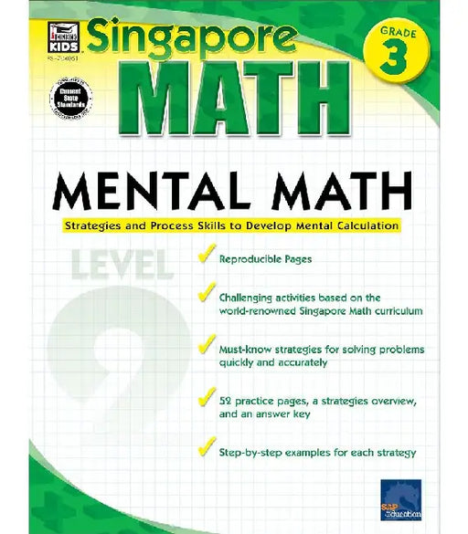 Mental Math, Grade 3: Strategies and Process Skills to Develop Mental Calculation