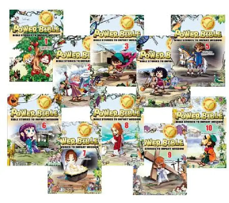 Power Bible: Bible Stories to Impart Wisdom Complete Set (10 Books) by Shin-Joong Kim