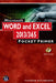 Microsoft Word and Excel 2013/365: Pocket Primer [With DVD ROM] by Theodor Richardson