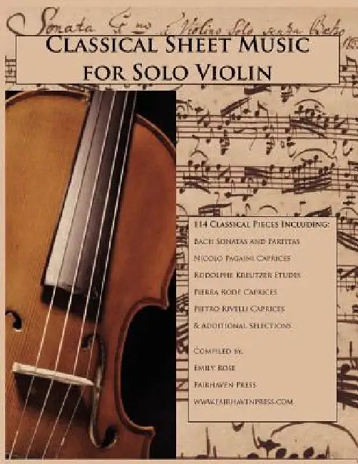 Classical Sheet Music for Solo Violin by Emily Rose