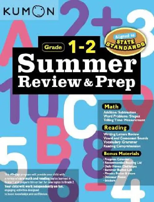 Summer Review and Prep 1-2 by Kumon