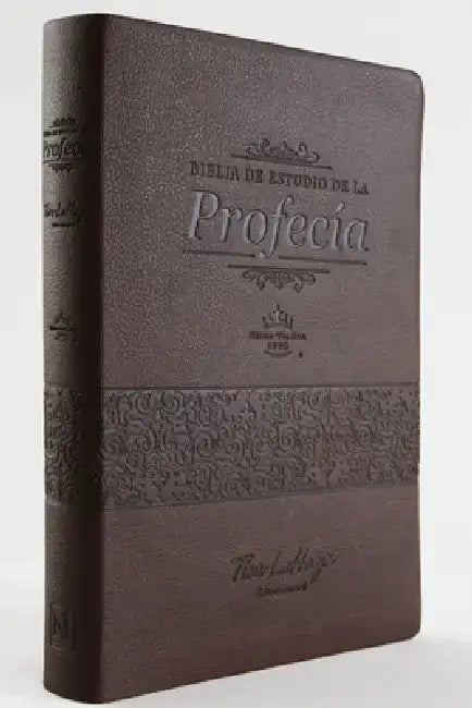 Biblia de Estudio de la Profecia: Marron Con Indice by Tim LaHaye